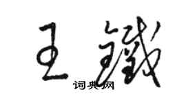 駱恆光王鐵草書個性簽名怎么寫