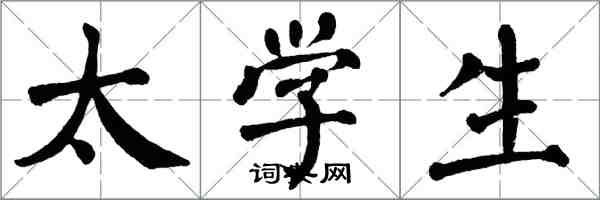 翁闓運太學生楷書怎么寫