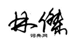 朱錫榮林傑草書個性簽名怎么寫