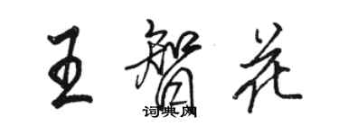 駱恆光王智花行書個性簽名怎么寫