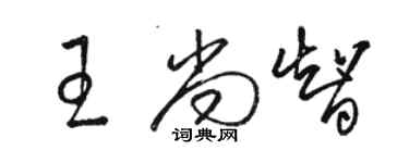 駱恆光王尚智草書個性簽名怎么寫