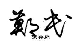 朱錫榮鄭民草書個性簽名怎么寫