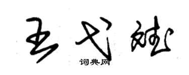 朱錫榮王弋斌草書個性簽名怎么寫