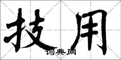 翁闓運技用楷書怎么寫