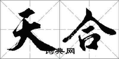 胡問遂天合行書怎么寫