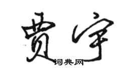 駱恆光賈宇行書個性簽名怎么寫