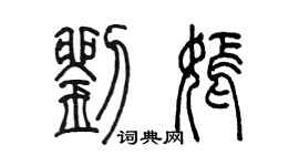 陳墨劉嫣篆書個性簽名怎么寫