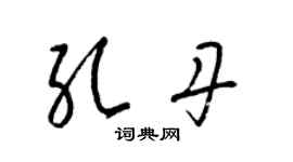 梁錦英孔丹草書個性簽名怎么寫