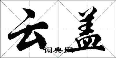 胡問遂雲蓋行書怎么寫