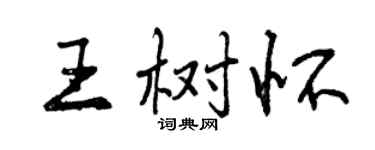 曾慶福王樹懷行書個性簽名怎么寫
