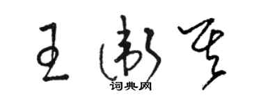 駱恆光王衛其草書個性簽名怎么寫