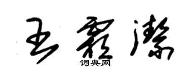 朱錫榮王霜潔草書個性簽名怎么寫