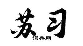 胡問遂蘇習行書個性簽名怎么寫