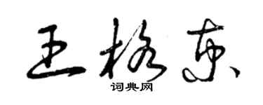 曾慶福王格京草書個性簽名怎么寫