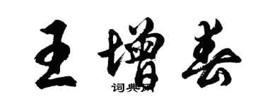 胡問遂王增春行書個性簽名怎么寫