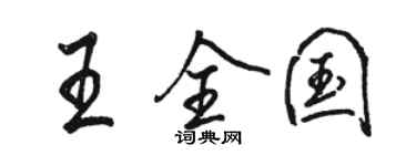 駱恆光王全國行書個性簽名怎么寫