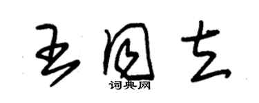 朱錫榮王同立草書個性簽名怎么寫