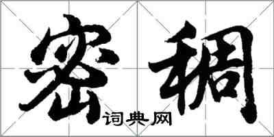 胡問遂密稠行書怎么寫