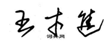 朱錫榮王才進草書個性簽名怎么寫