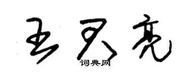 朱錫榮王君亮草書個性簽名怎么寫