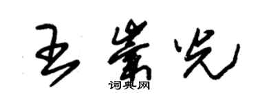 朱錫榮王崇光草書個性簽名怎么寫