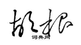 駱恆光胡根草書個性簽名怎么寫