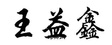 胡問遂王益鑫行書個性簽名怎么寫