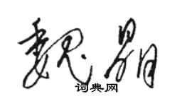 駱恆光魏晶草書個性簽名怎么寫