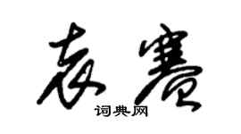 朱錫榮袁賽草書個性簽名怎么寫