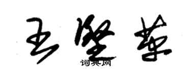 朱錫榮王堅革草書個性簽名怎么寫