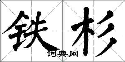 翁闓運鐵杉楷書怎么寫