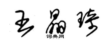 朱錫榮王晶琦草書個性簽名怎么寫