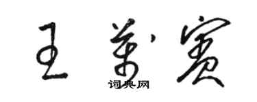 駱恆光王萬賓草書個性簽名怎么寫