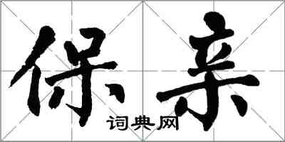 翁闓運保親楷書怎么寫