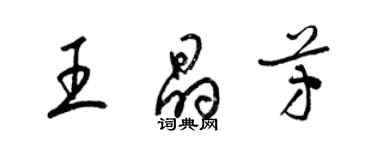 梁錦英王晶芳草書個性簽名怎么寫