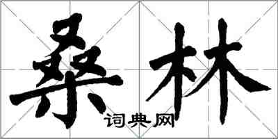 翁闓運桑林楷書怎么寫