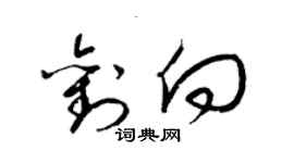 梁錦英劉向草書個性簽名怎么寫