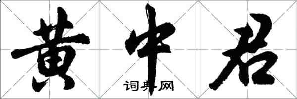 胡問遂黃中君行書怎么寫