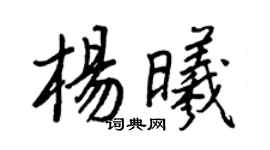 王正良楊曦行書個性簽名怎么寫