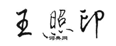 駱恆光王照印行書個性簽名怎么寫