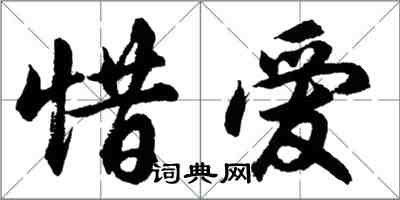 胡問遂惜愛行書怎么寫