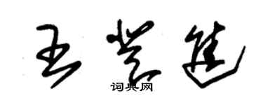 朱錫榮王登進草書個性簽名怎么寫