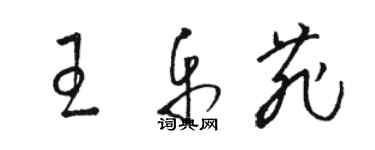 駱恆光王樂菲草書個性簽名怎么寫