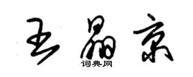 朱錫榮王晶京草書個性簽名怎么寫