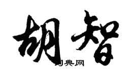 胡問遂胡智行書個性簽名怎么寫