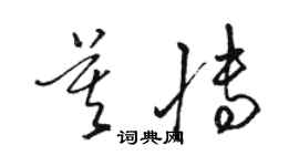 駱恆光莫博草書個性簽名怎么寫