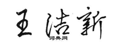 駱恆光王潔新行書個性簽名怎么寫