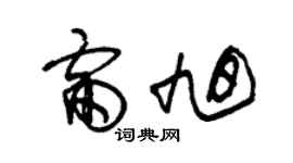 朱錫榮雷旭草書個性簽名怎么寫