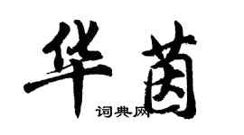胡問遂華茵行書個性簽名怎么寫