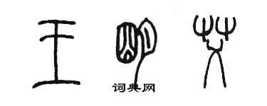 陳墨王明艾篆書個性簽名怎么寫